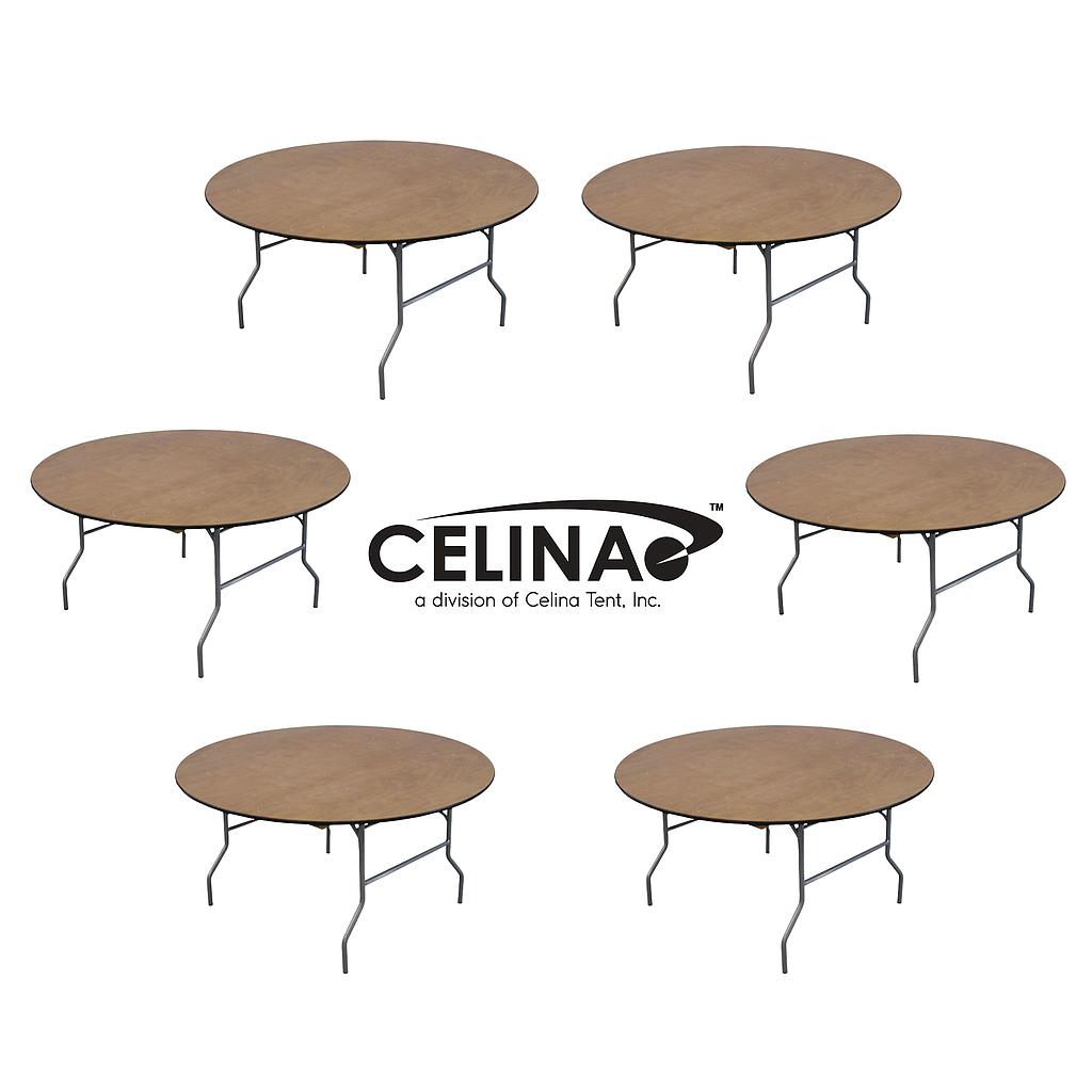 153cm (5ft) Round Wood Table RTRND60